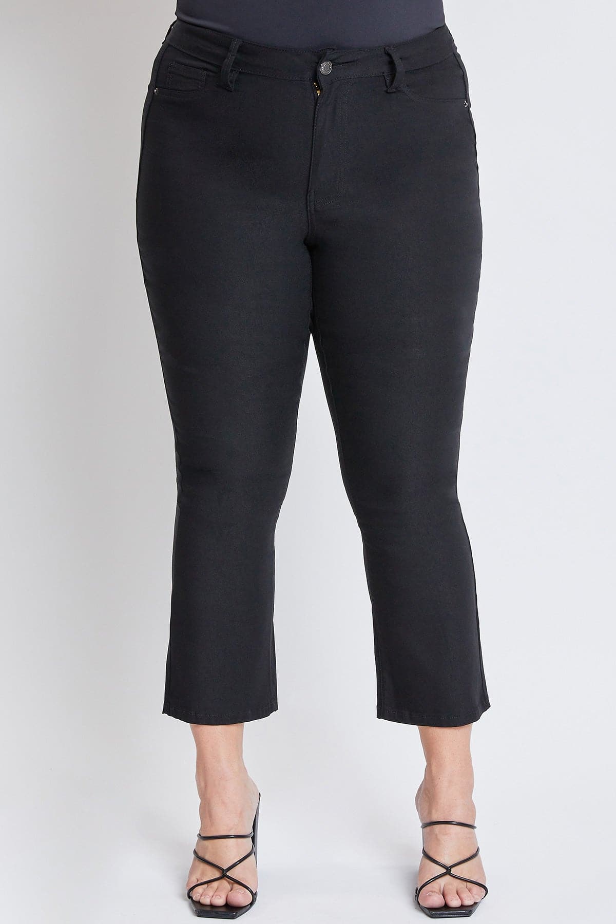 Women's Plus Hyperstretch Cropped Kick Flare Pants YMI JEANS
